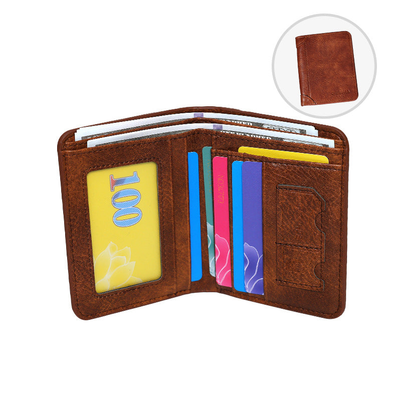 Men's Elegant Comfortable Short Retro Business Men's Wallets