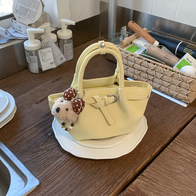 Korean Style Niche Portable Vegetable Basket Advanced Women's Shoulder Bag