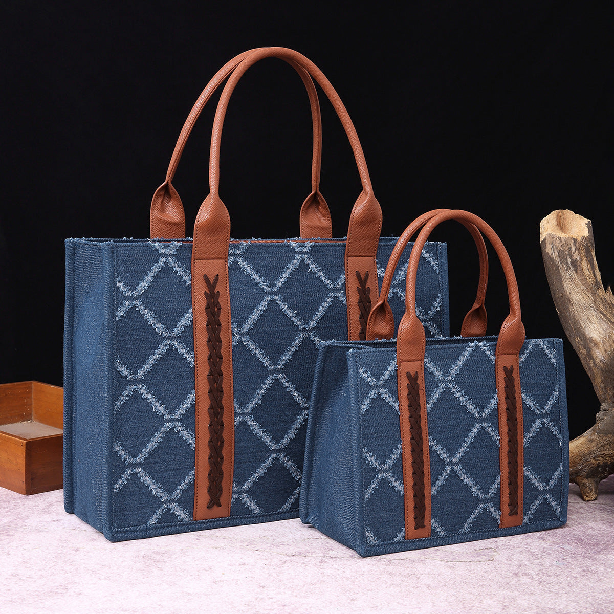 Women's Vintage Cotton Linen Printed Western One Crossbody Bags