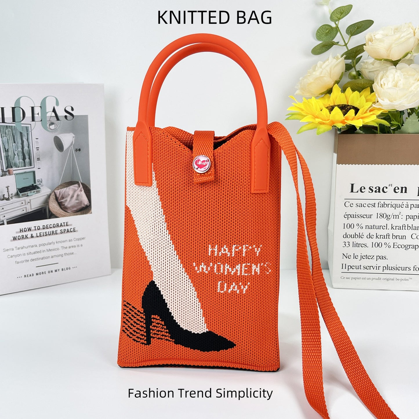 Pretty Knitted Mobile Mason Korean Mini Bags