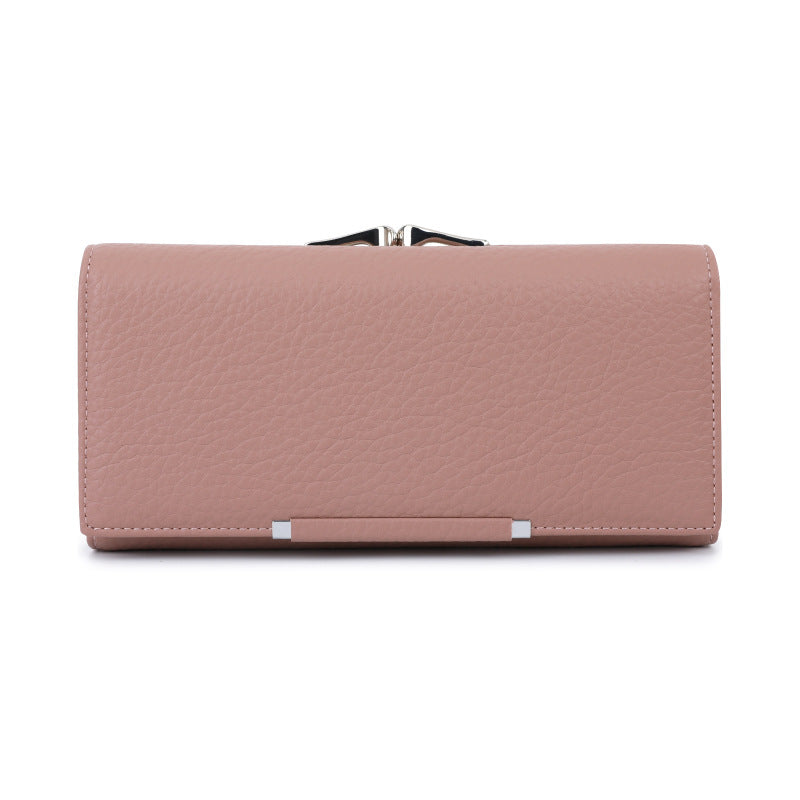 Women's Clutch Lychee Pattern Magnetic Snap Ladies Wallet