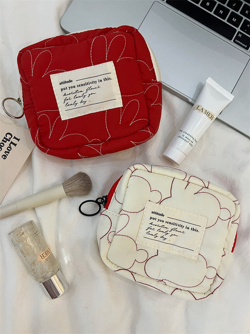 Cute Mini Portable Candy Color Buggy Cosmetic Bags