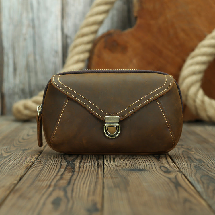 Men's Leather Genuine Construction Site Work Wear Bags