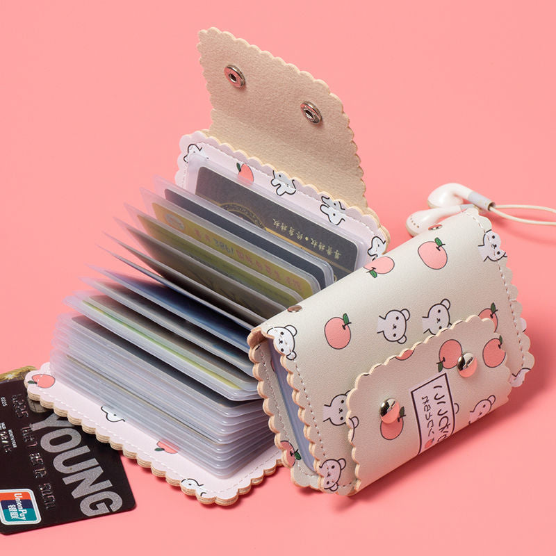 Multiple Slots Large Capacity Cute Compact Bank Card Holder