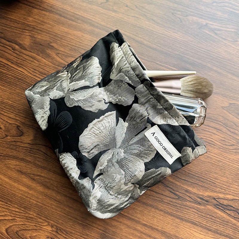 Portable Skin Care Buggy Toiletry Clutch Makeup Bag