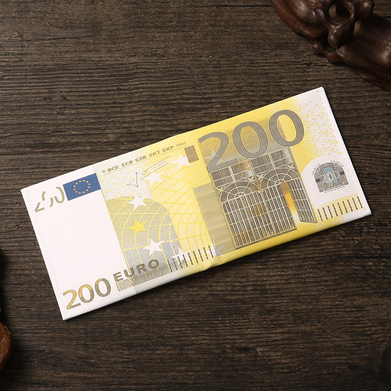 Men's Creative Dollar Printing Various Countries Pattern Men's Wallet