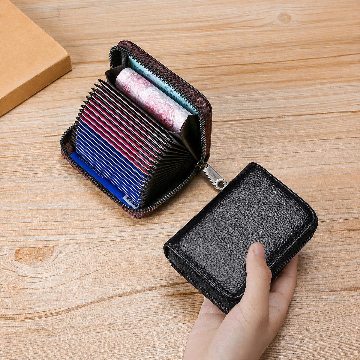 Women's & Men's & Large Capacity Driving License Swiping Card Holder