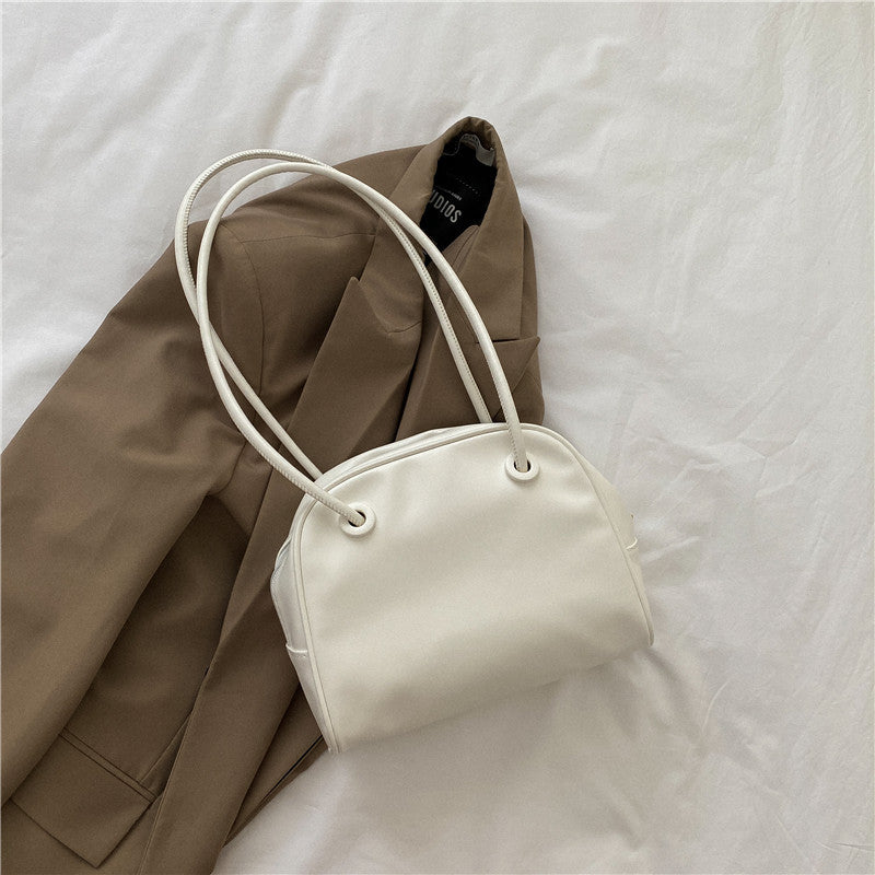Women's Trendy Underarm Textured Shell Versatile Retro Shoulder Bags