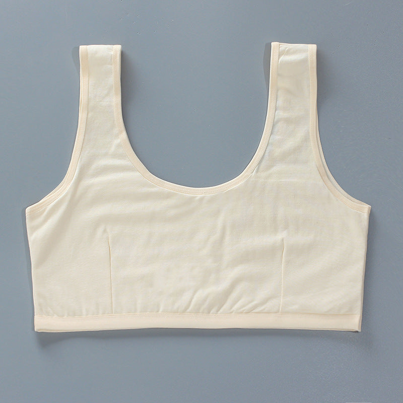 Fat Weight Cotton High School Summer Bras