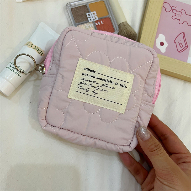 Cute Mini Portable Candy Color Buggy Cosmetic Bags