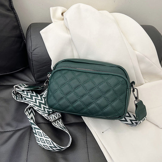 Women's Diamond Pattern Classic Style Soft Leather Shoulder Bags