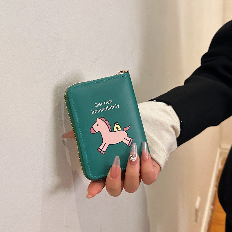 Glamorous Women's Storage Position Sets Clamp Card Holder