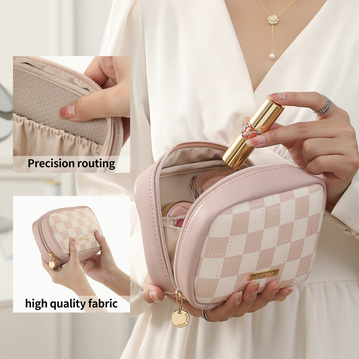 Women's Mini Cosmetics Carry-on Sundries Storage Multifunctional Makeup Bag