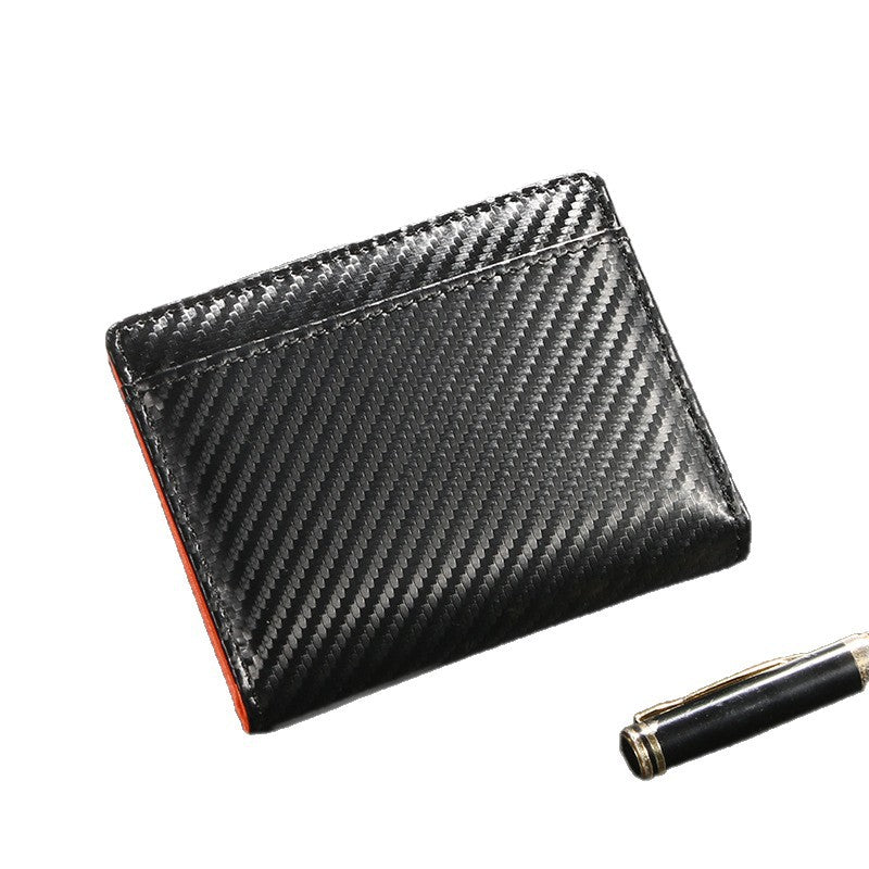 Men's Short Open Pocket Raccoon Wood Men's Wallet