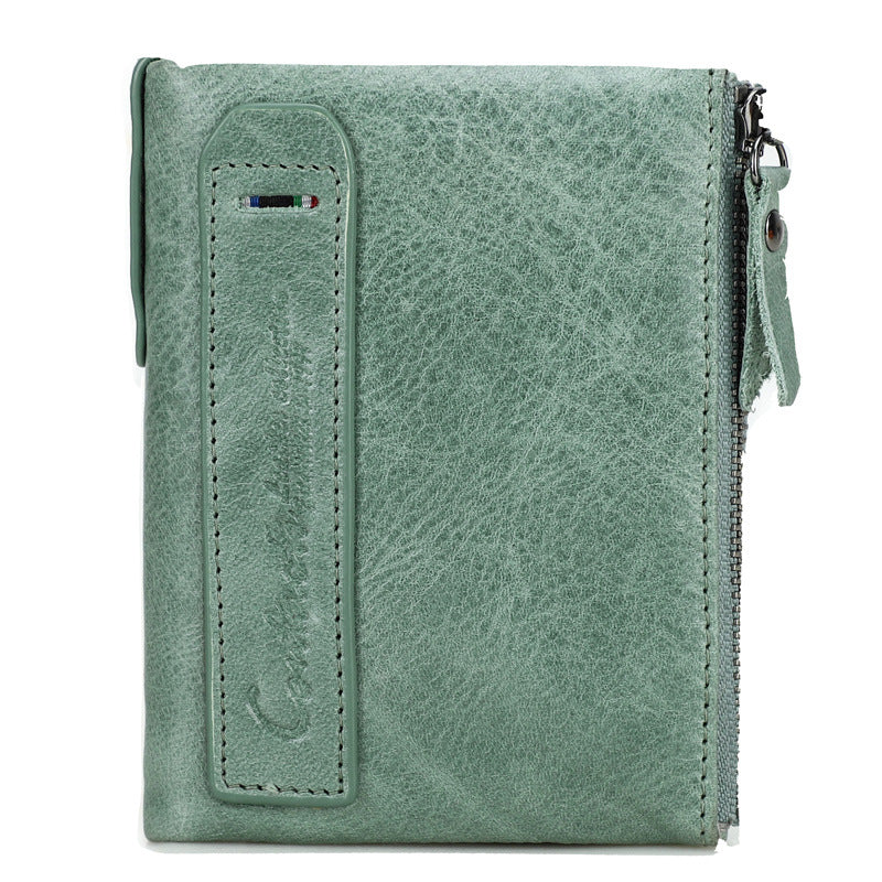 For Man Short Chic Crazy Horse Men's Wallets