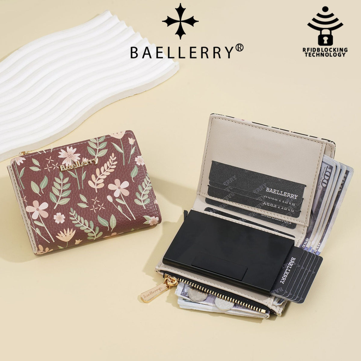 Women's Short Style High-grade One Korean Printed Ladies Wallet