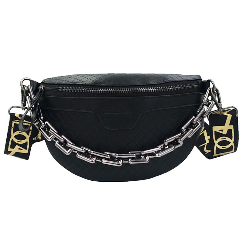 Women's Thick Chain High-grade Plaid Fashionable Women's Messenger Bag