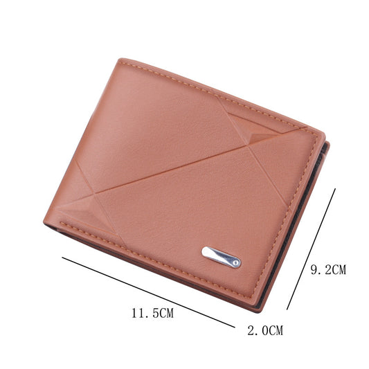 Men's Short Integrated Folding Large Capacity Men's Wallets