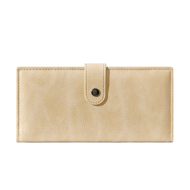 Fashion High Sense Long Simple Zipper Ladies Wallets