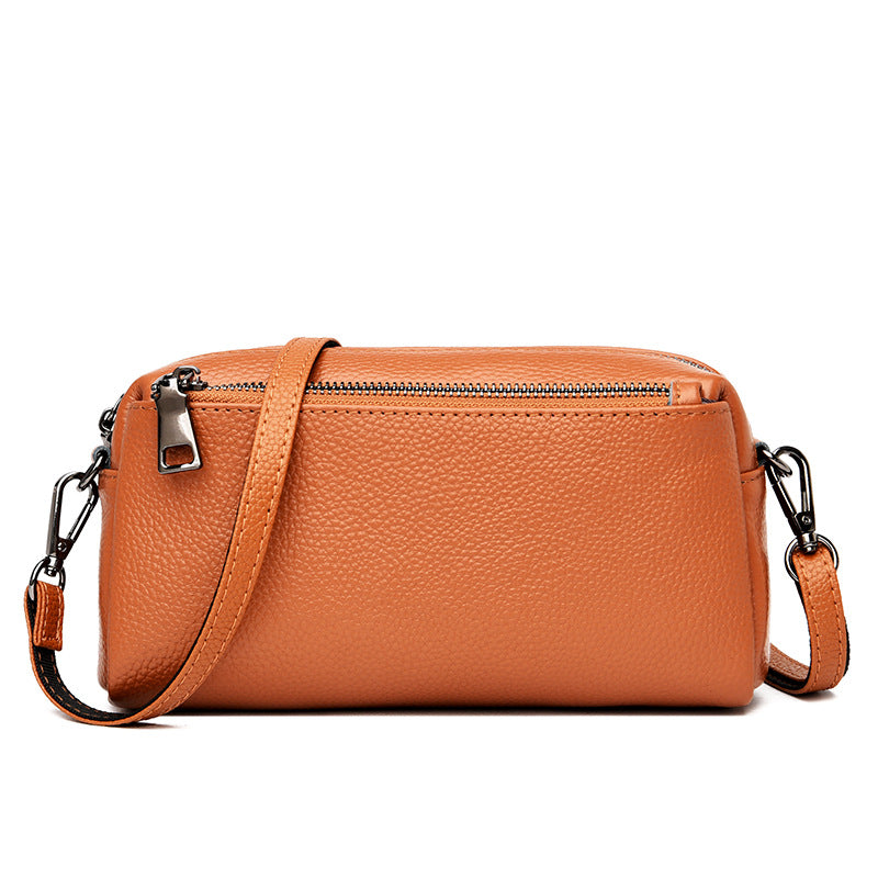 Women's High-grade Leather Versatile Cowhide Mobile Women's Shoulder Bag
