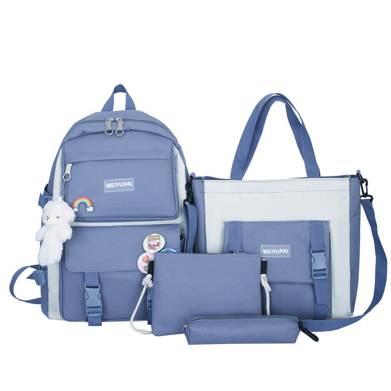 Women's Korean Canvas The Campus Of Large Backpacks