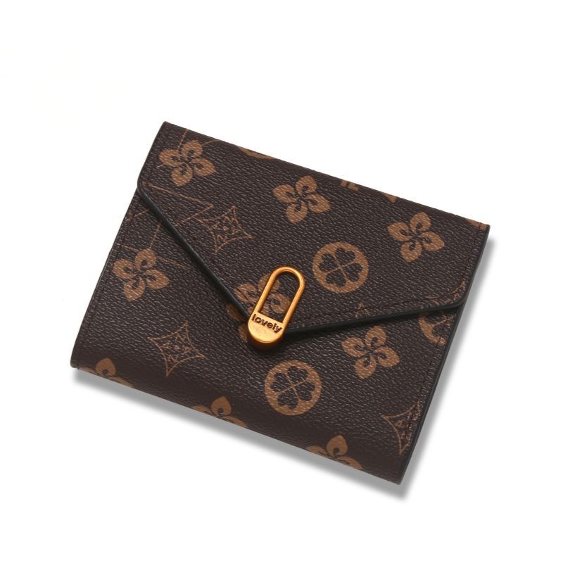 Women's Short Three-fold Fashion Printed Mini Folding Ladies Wallet