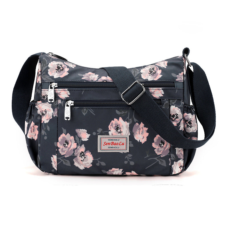 Women's Large Capacity Nylon Mother Printed Women's Shoulder Bag