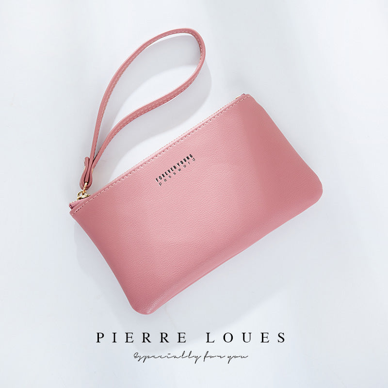Women's Pierre Simple Korean Style Solid Coin Purses