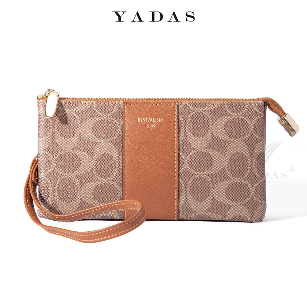 Women's Classic Oval Printed Old Pattern Zipper Ladies Wallets