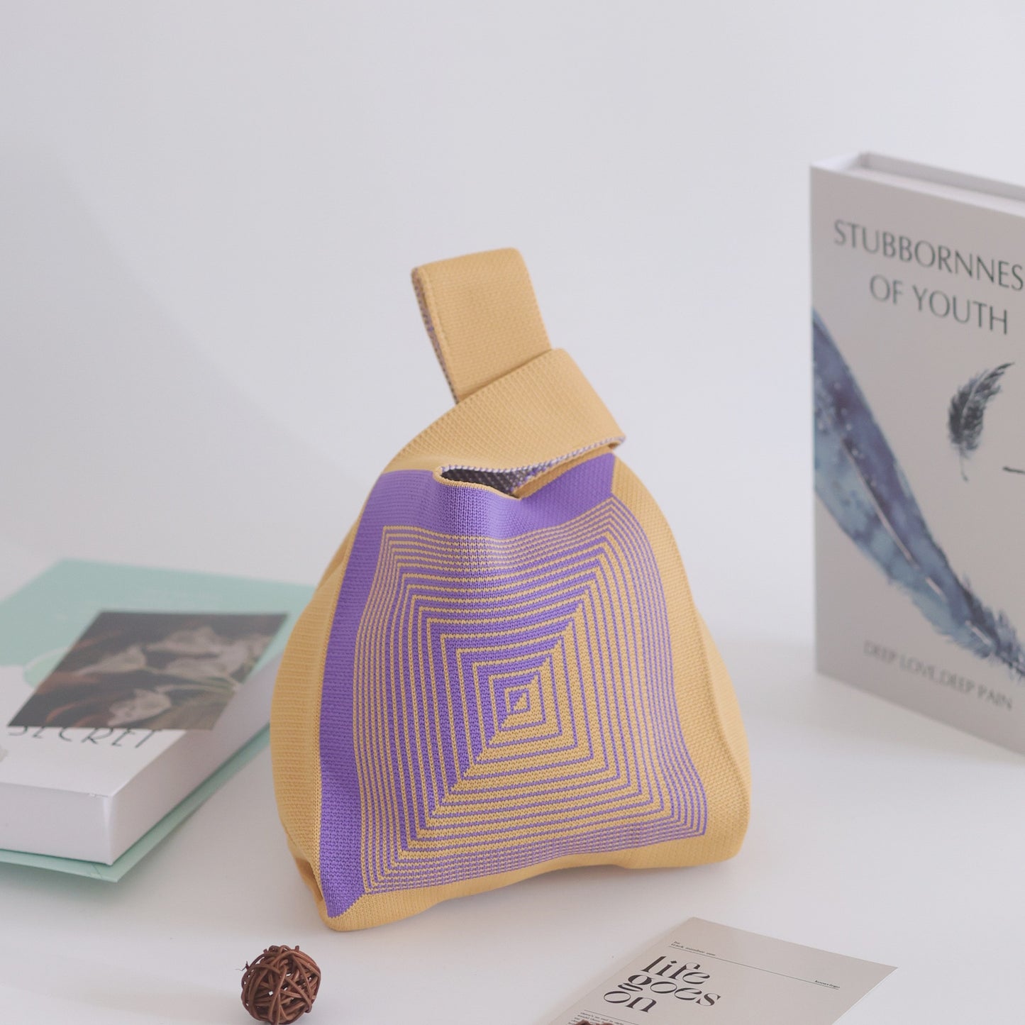 Unique Women's Knitted Woven Vest Simple Handbags