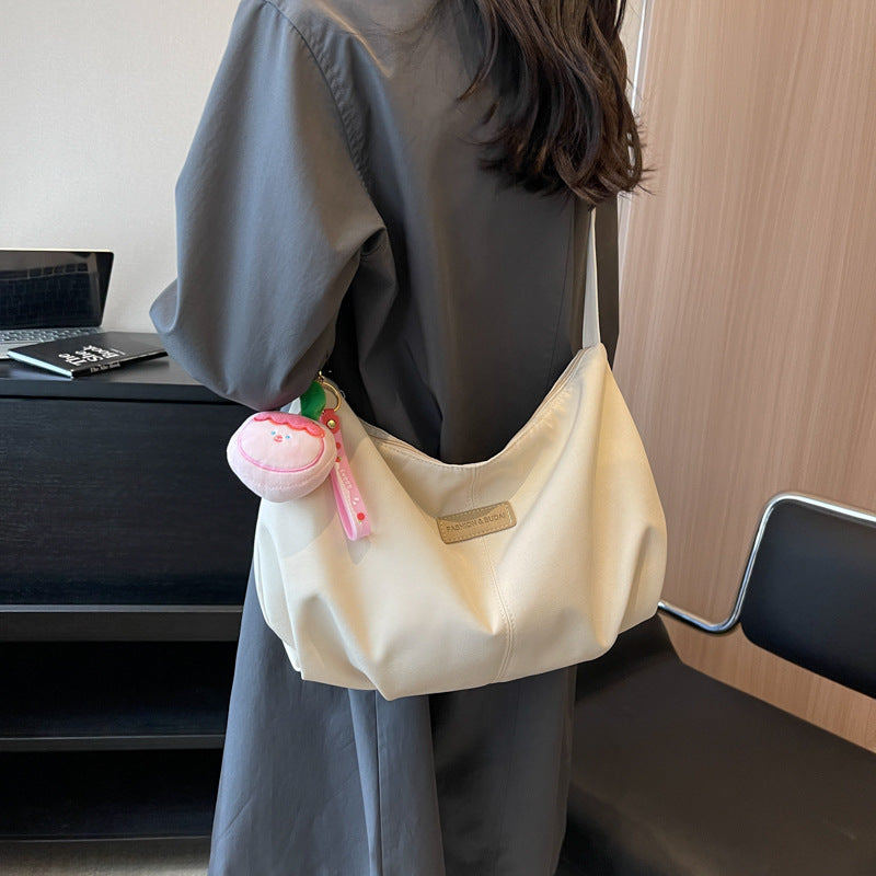 Women's Summer Canvas Fashionable Korean Style Dumpling Women's Messenger Bag