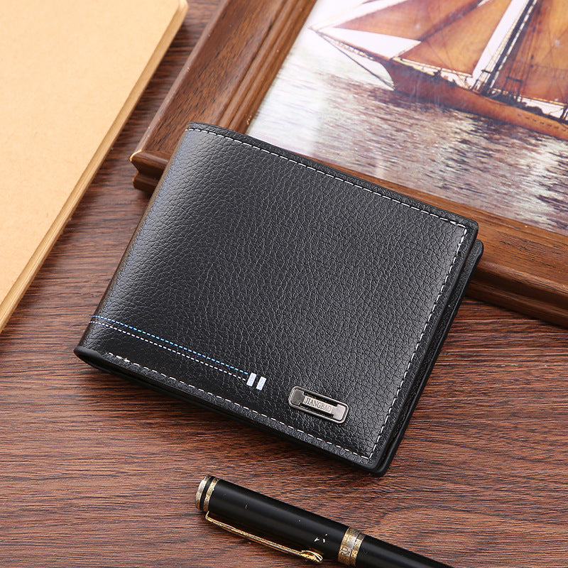 Men's Short Fashion Simple Thin Green Large Men's Wallets