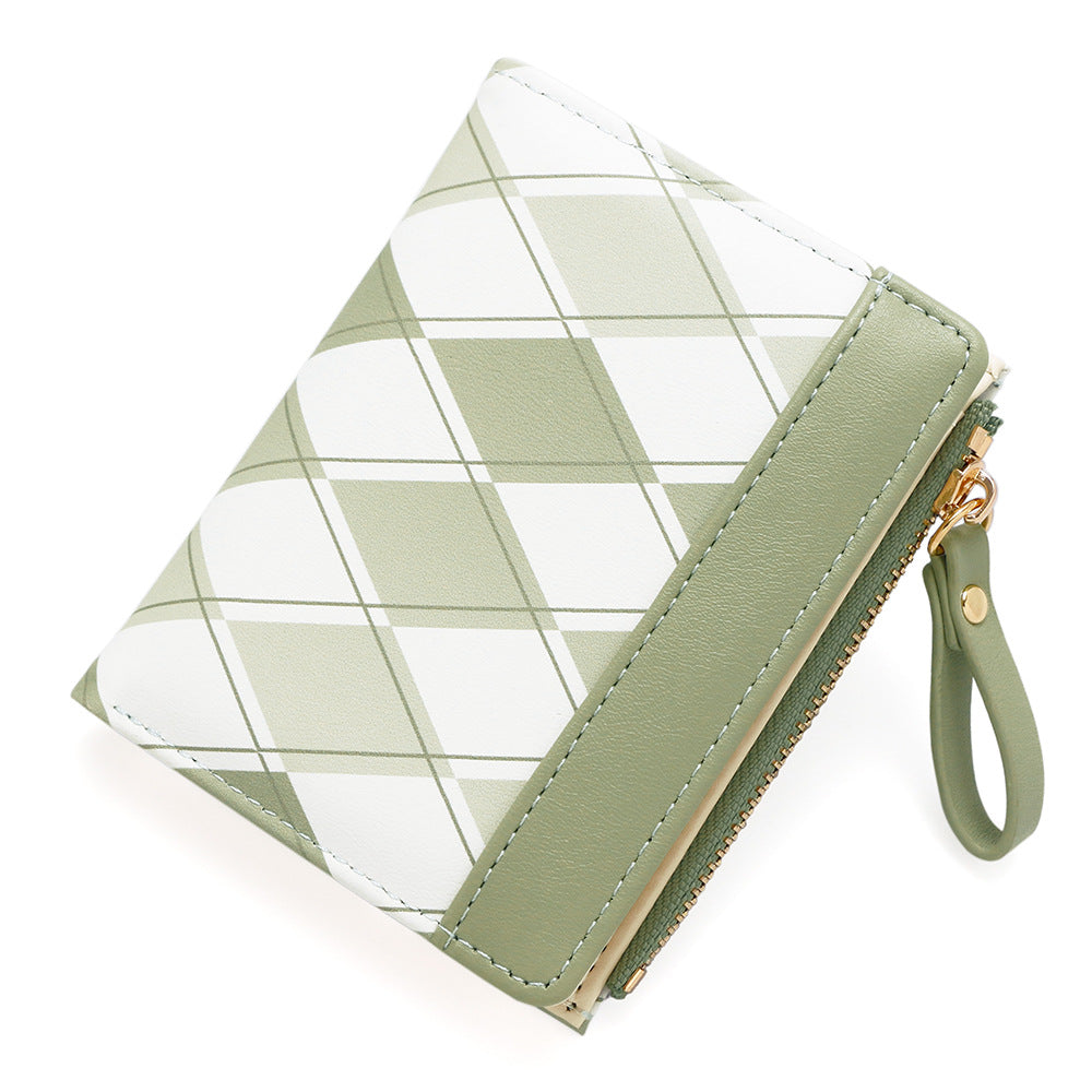 Women's Exquisite Embossed Two Fold Folding Side Bags
