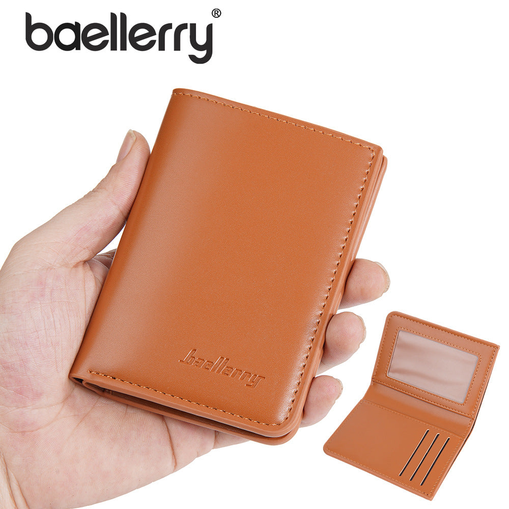 Women's & Men's Neutral Short Dopamine Color Mini Slot Ladies Wallet