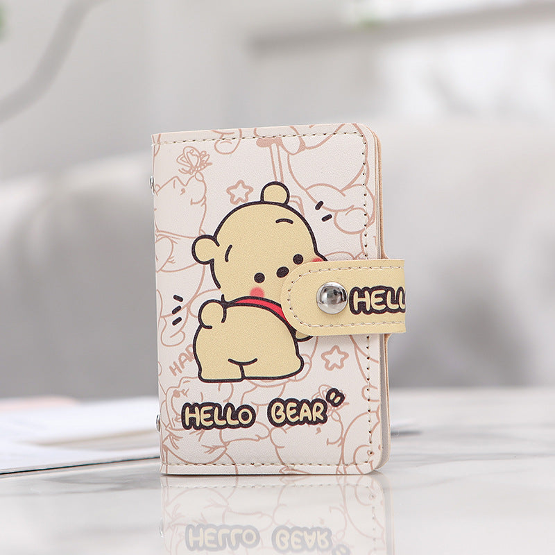 Pattern Female Compact Large Capacity Transparent Card Holder