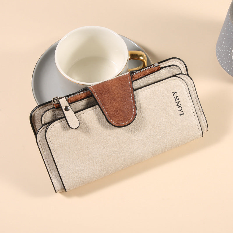 Women's Korean Big Three Fold Fashion Multiple Ladies Wallet