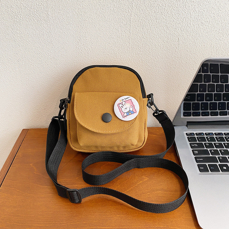 Canvas Korean Leisure Simple Fashion Pure Phone Bags