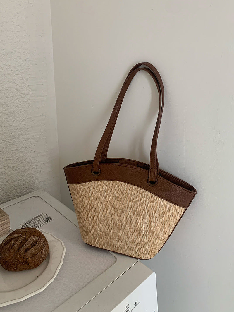 Women's Beach Style Western Vegetable Basket Fashion Shoulder Bags