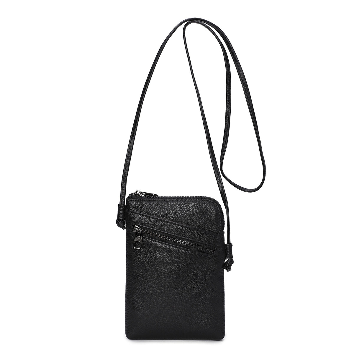 Men's Network Top Layer Cowhide Material Trendy Women's Shoulder Bag