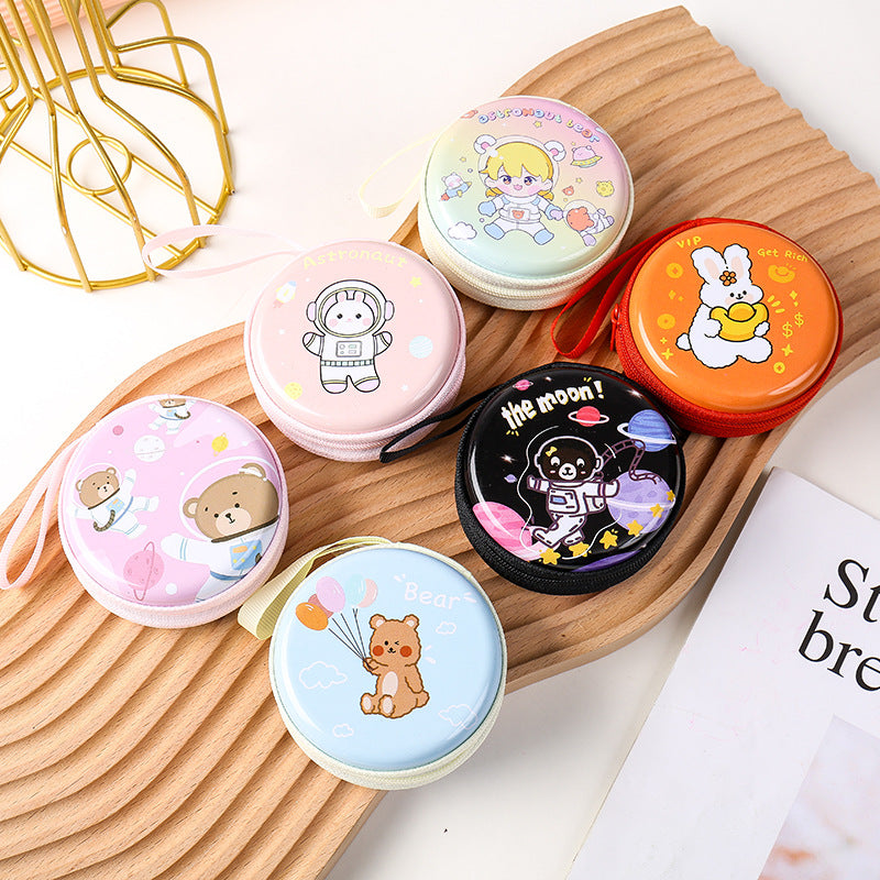 Astronaut Change Storage Headset Cable Portable Coin Purses