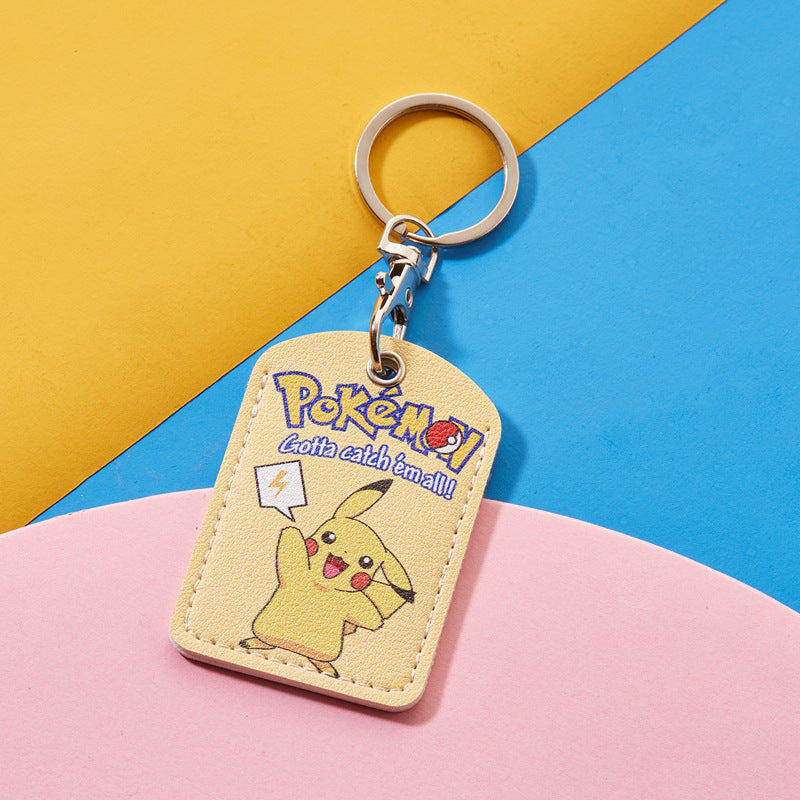 Rectangular Community Control Protective Elevator Leather Card Holder