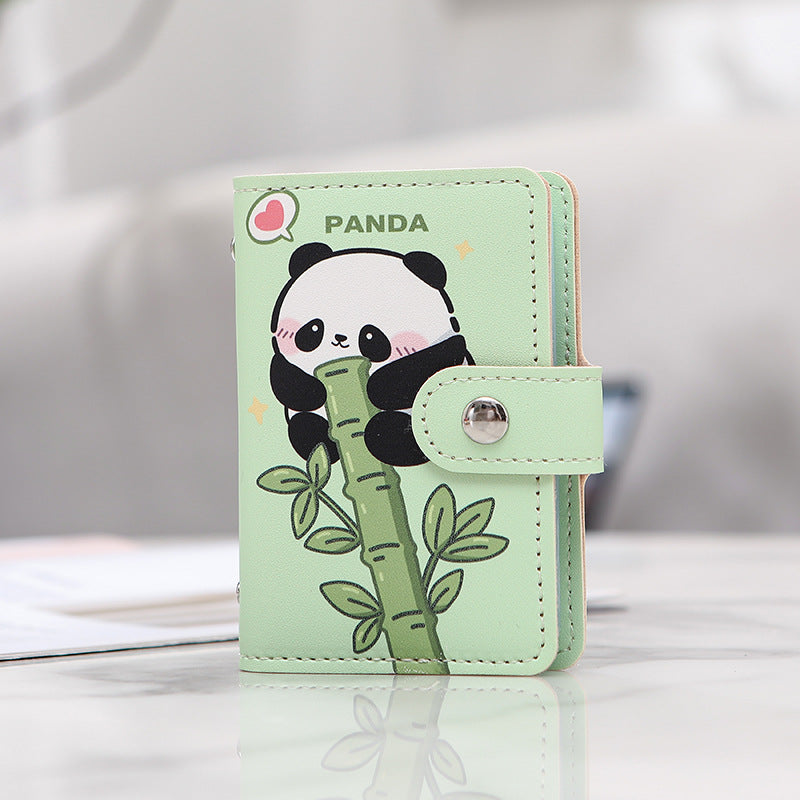 Pattern Female Compact Large Capacity Transparent Card Holder