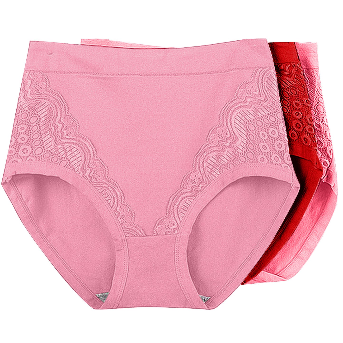 Women's Fat Comfortable Lace Mother Triangle Shorts Panties