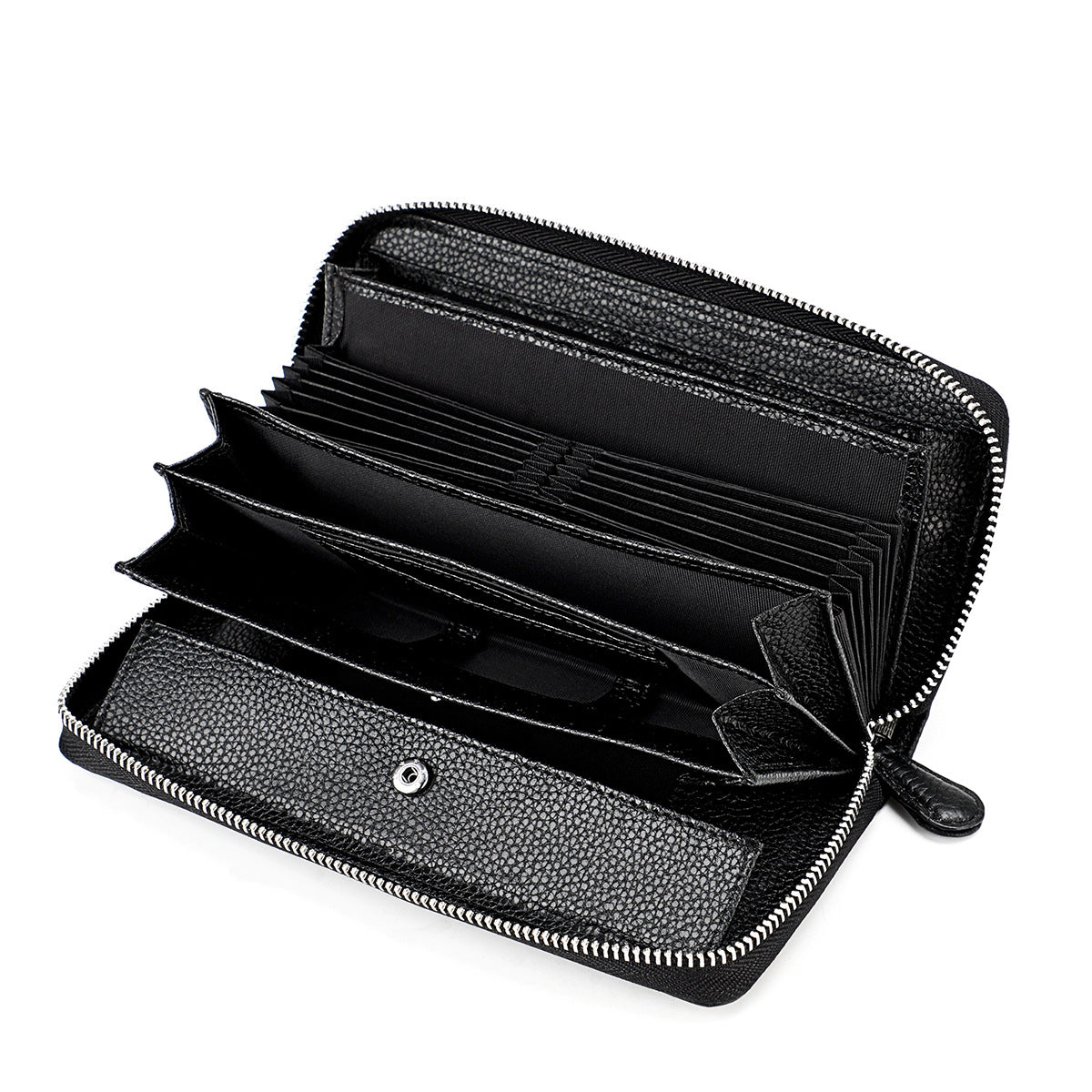 Women's Swiping Leather Long Style Expanding Clutch Ladies Wallet