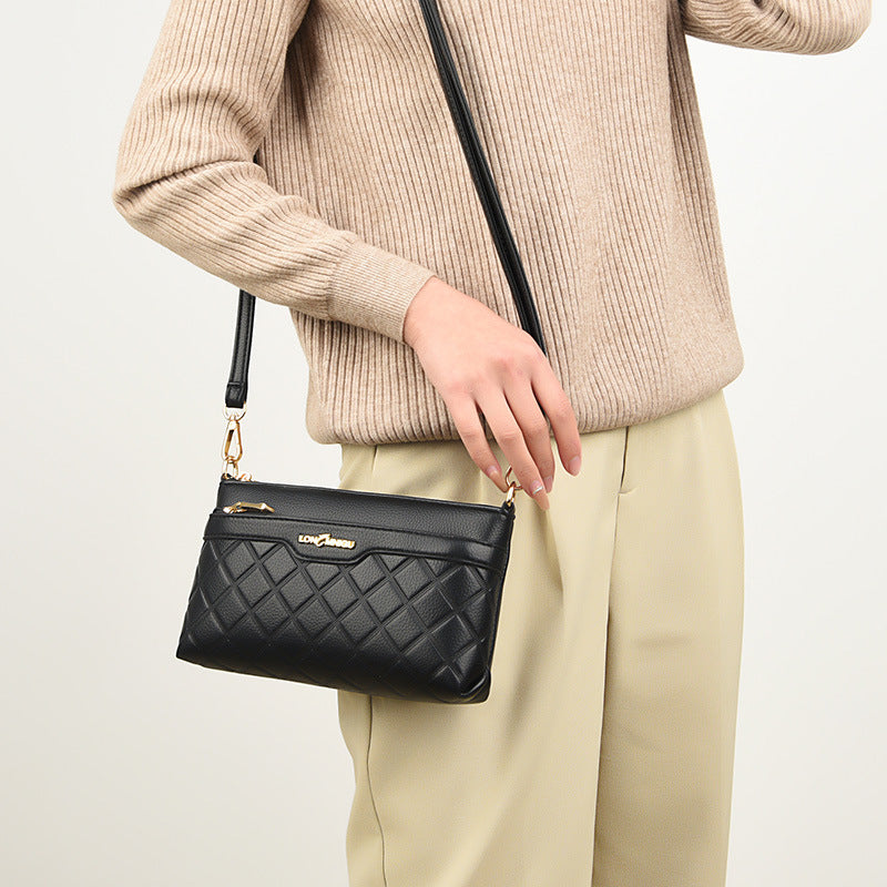 Women's Fashion Rhombus Mother's Mobile Change Women's Messenger Bag