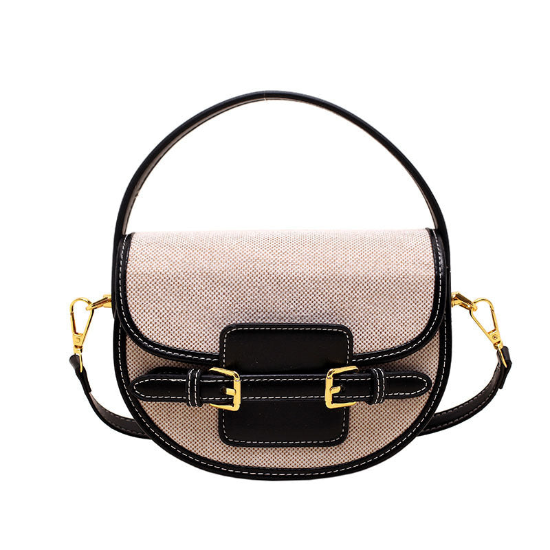 Women's Niche Contrast Color Saddle Summer Fashion Women's Messenger Bag