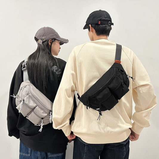 Men's Nylon Waterproof Business Shirt Sport Men's Chest Bags