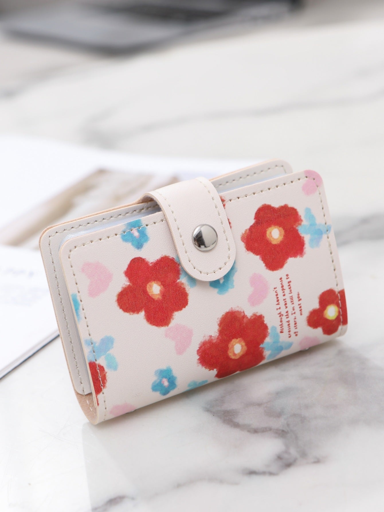 Printing Pattern Slot Letter Of Credit Card Holder