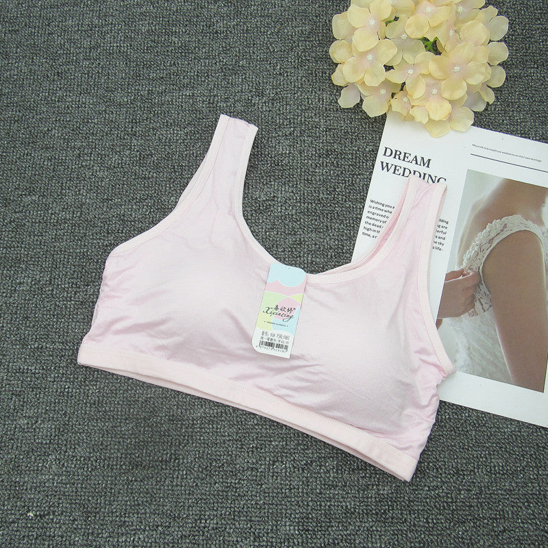 Women's Underwear Thin Junior School Vest Fixed Cup Bras