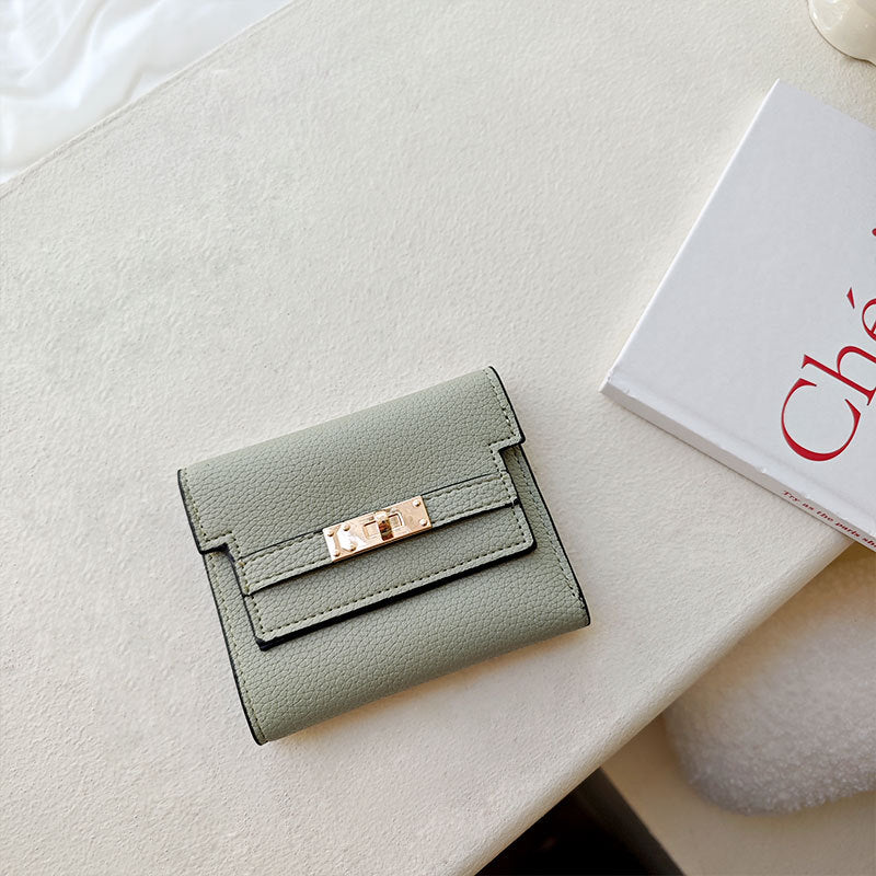 Women's Female Simple Korean Style Short Three Ladies Wallets